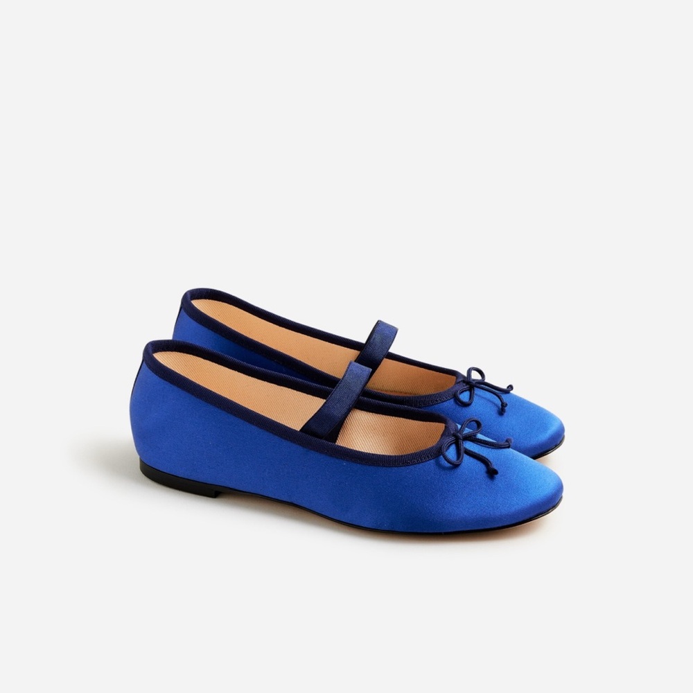 JCrew Zoe Strappy Blue Women's Ballet Flats